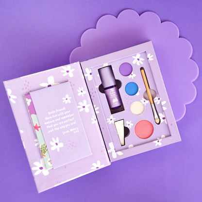 Nancy Purple Pressed Powder Kids Make Up Deluxe Box