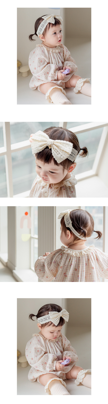 Reeve lace baby hairband
