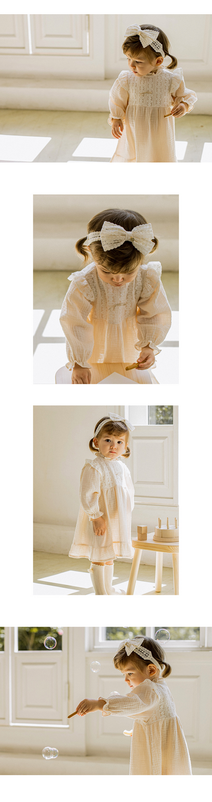 Reeve lace baby hairband