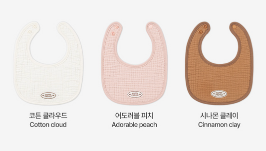 Loving 6-Layer Cotton Gauze Baby Bib 3-Piece Set