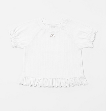 Ayla Eyelet Short-Sleeve T-shirt