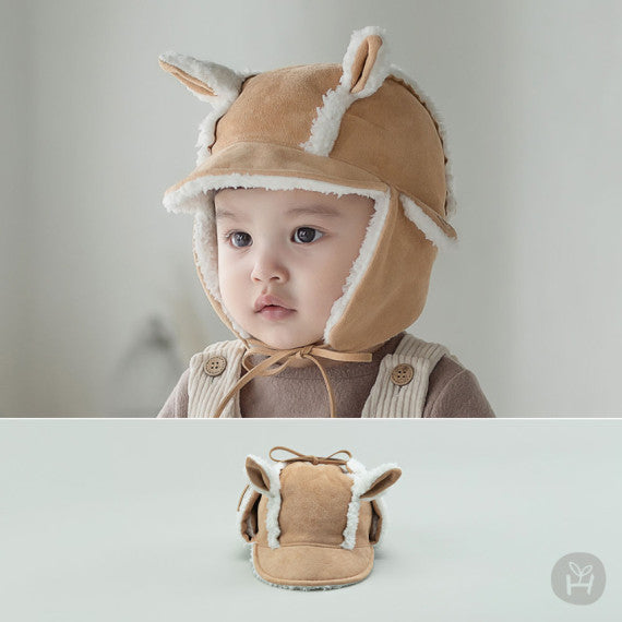 Watt bebe shearling winter baby cap