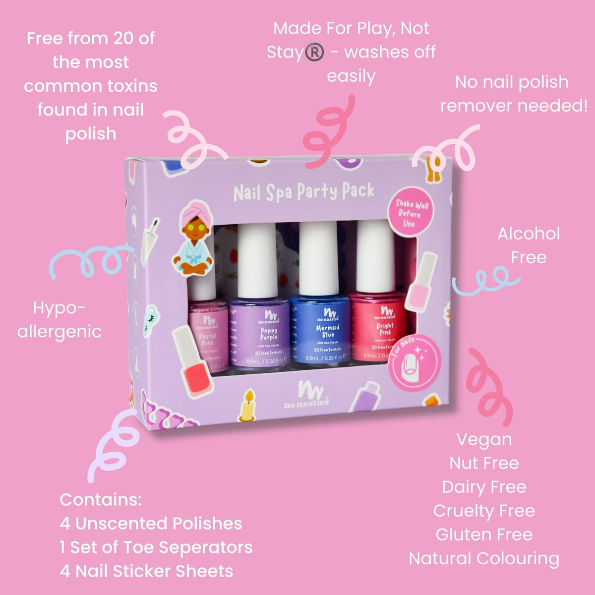 Kids Spa Party Nail Polish Gift Set