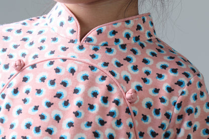 BAMBI Polka Dot Cheongsam (Baby Pink)