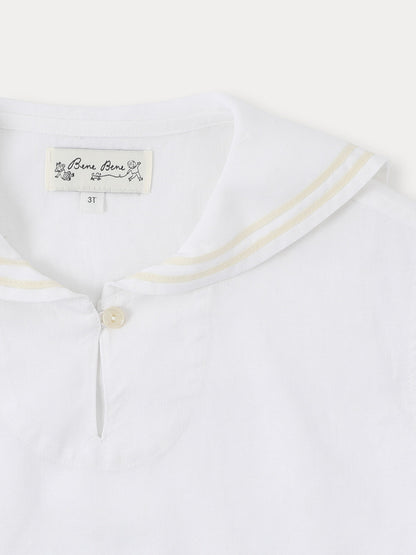 Marine Linen Shirt - Ivory