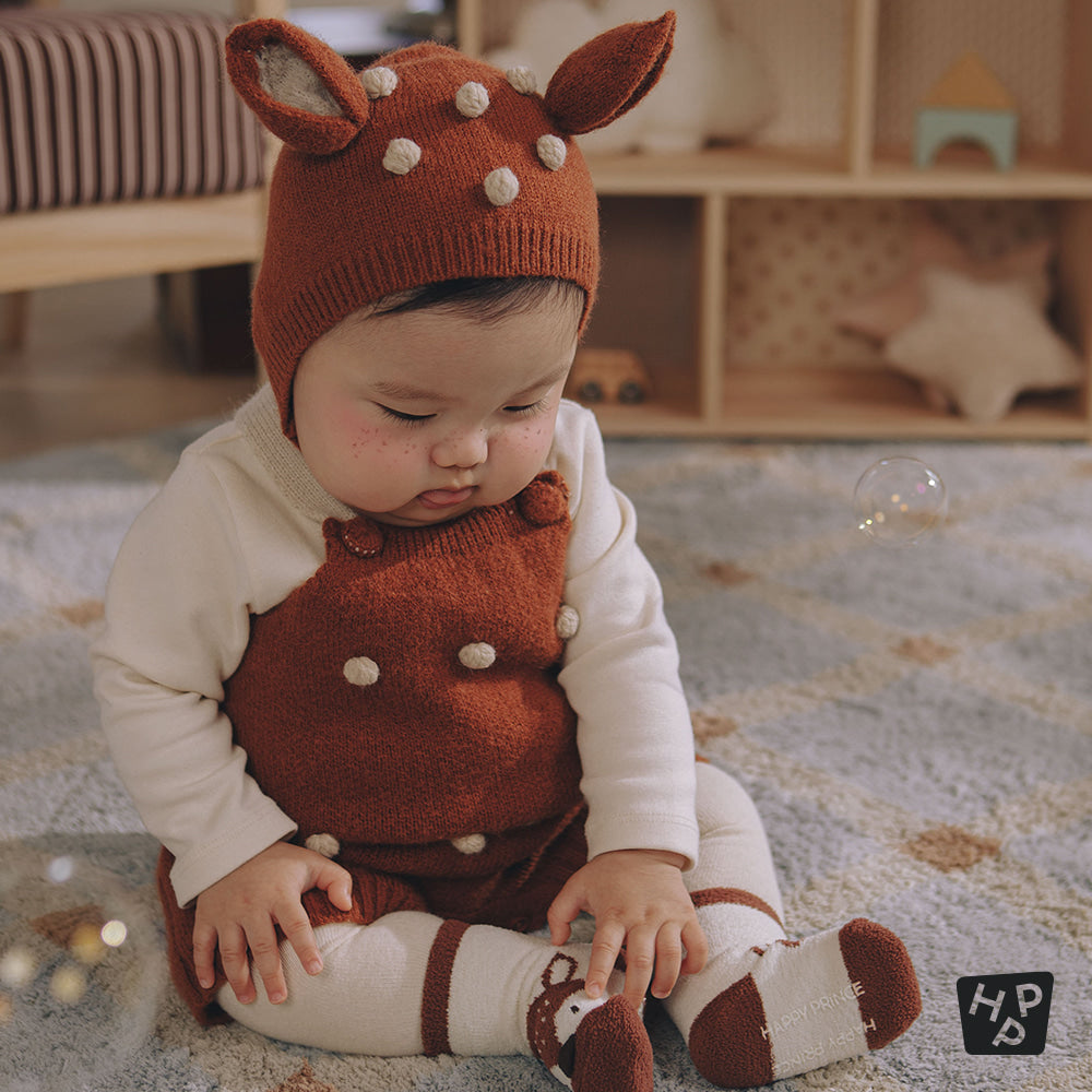 Moa Knit Baby Overall Set