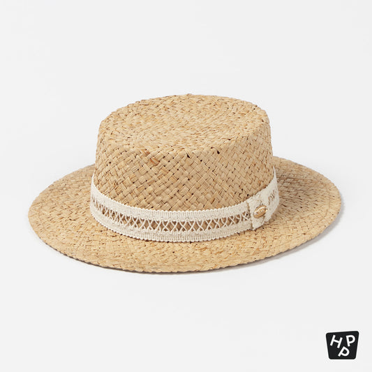 Deline Baby Raffia Panama Hat