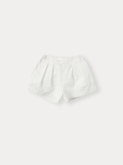 BENebene Pleated Shorts -White