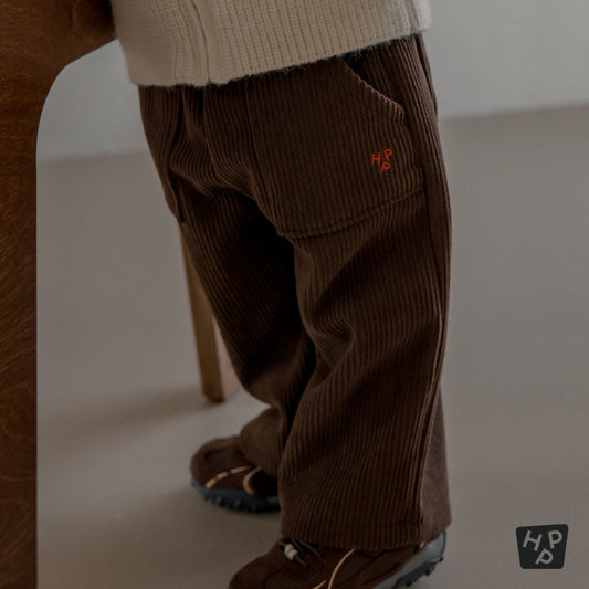 S’more Fleece Lined Corduroy Wide Pants