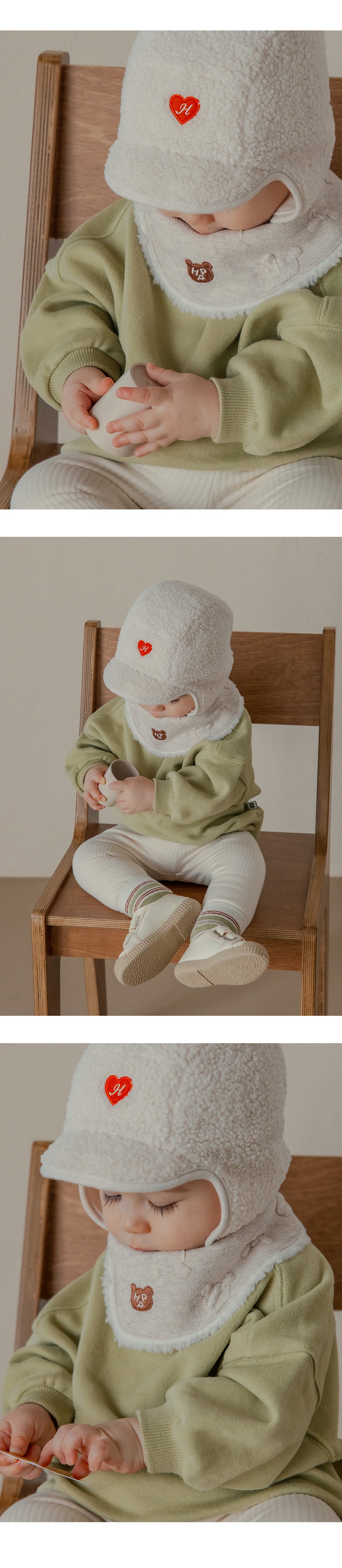 Arty Snow Baby Banana Bib