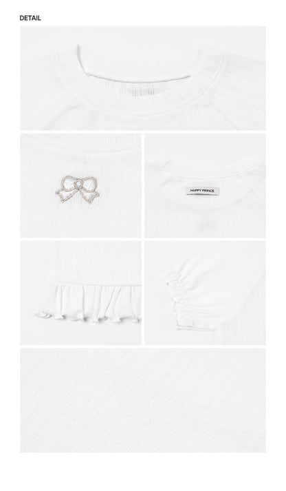 Ayla Eyelet Short-Sleeve T-shirt