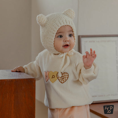 Vanilla double velour sweatshirt