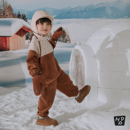 Dats Fleece Lined Baby Top and Bottom Set