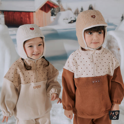 Dats Fleece Lined Baby Top and Bottom Set