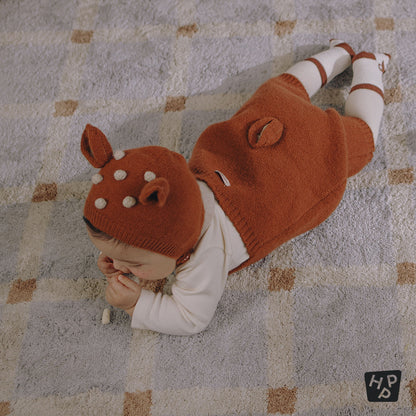 Moa Knit Baby Overall Set