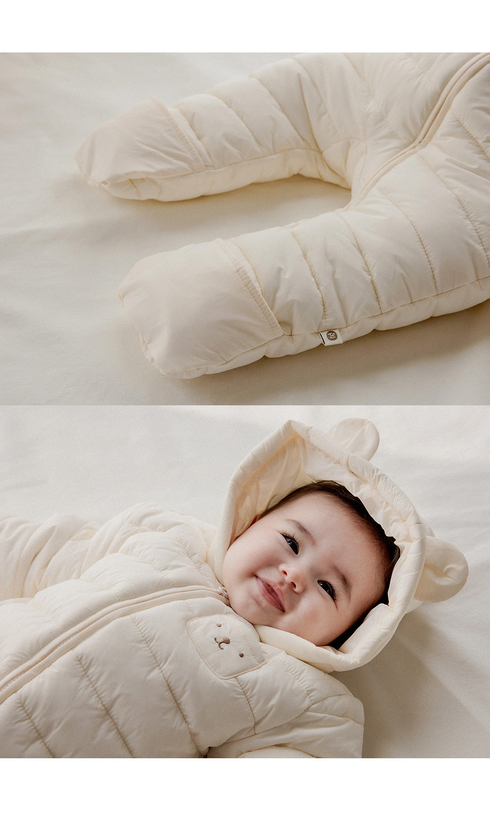 Bearboo vegan baby padded coveralls