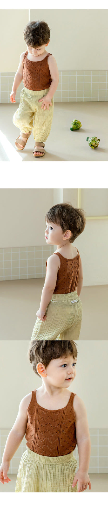 Betty knit baby sleeveless t-shirt
