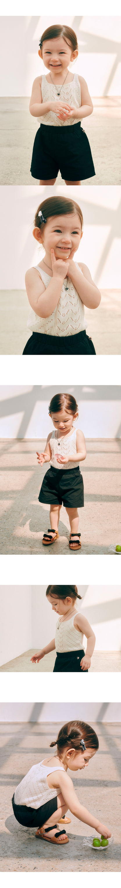 Betty knit baby sleeveless t-shirt