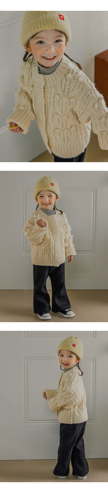 Bobo Knit Baby Cardigan