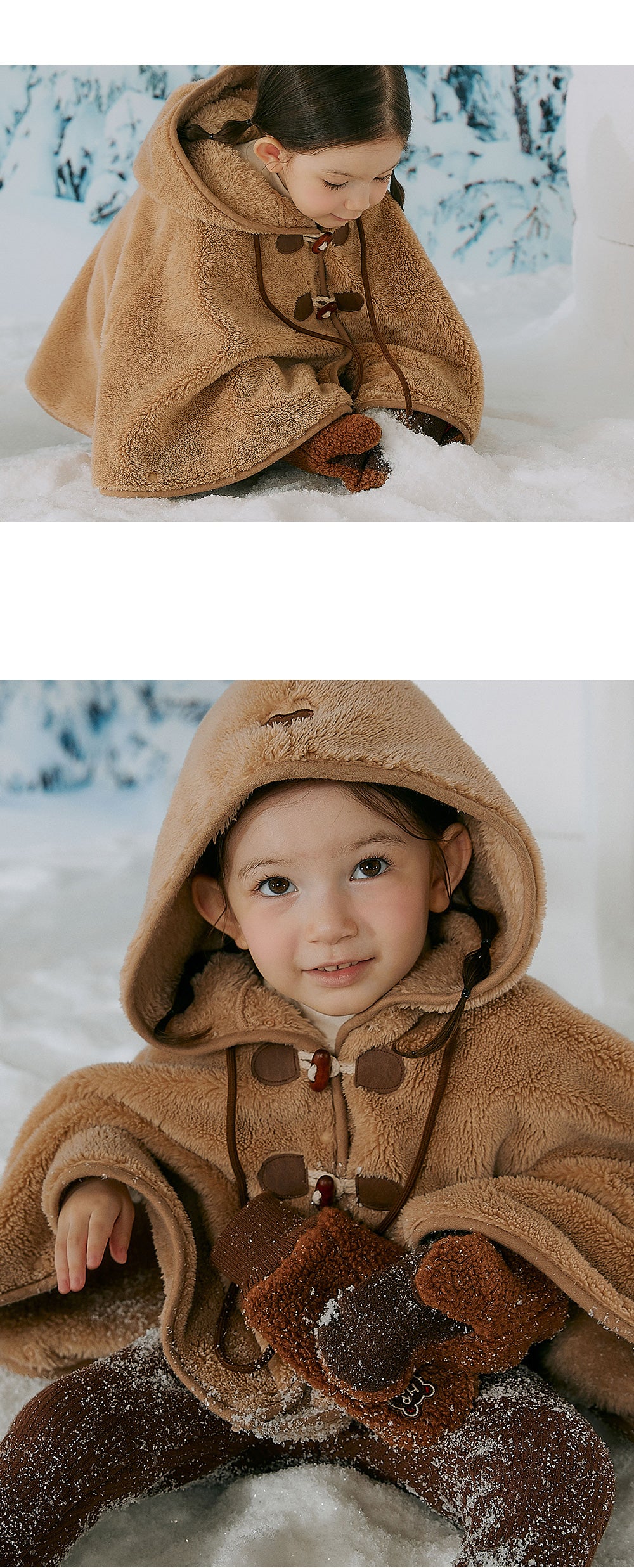 Boichi Teddy Fleece Mittens