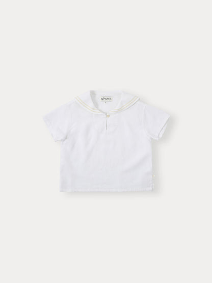 Marine Linen Shirt - Ivory