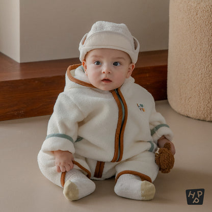 Roil Fleece Baby Coveralls