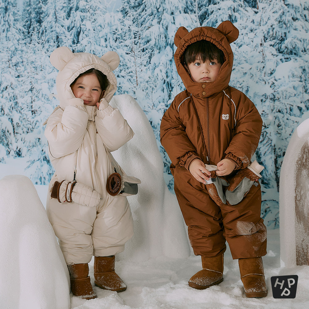 Happy Bear all-in-one snowsuit