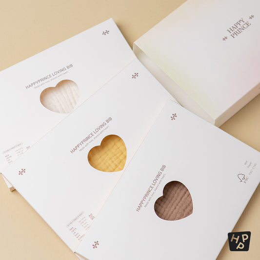 Loving 6-Layer Cotton Gauze Baby Bib 3-Piece Set