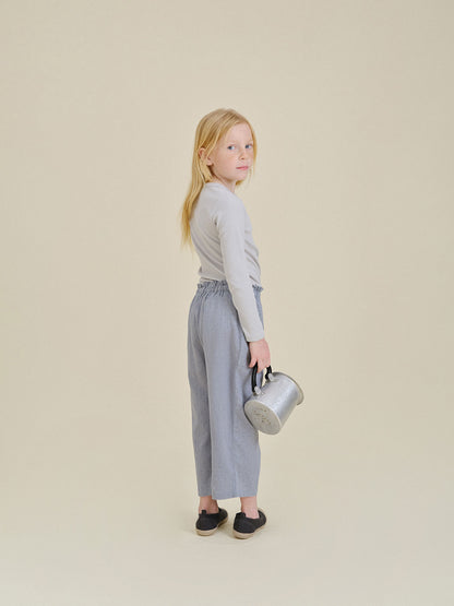 Calm Dot Frill PT - Grayish Blue