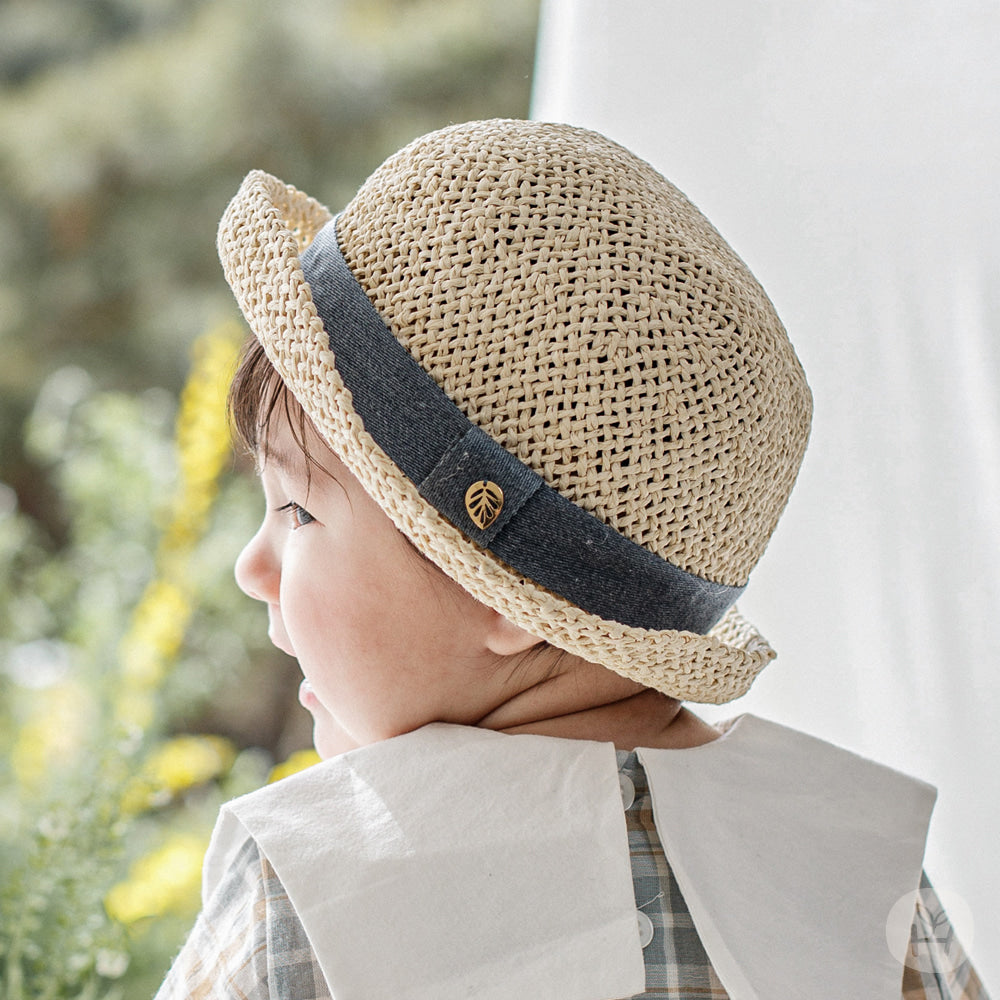 Owen baby straw fedora