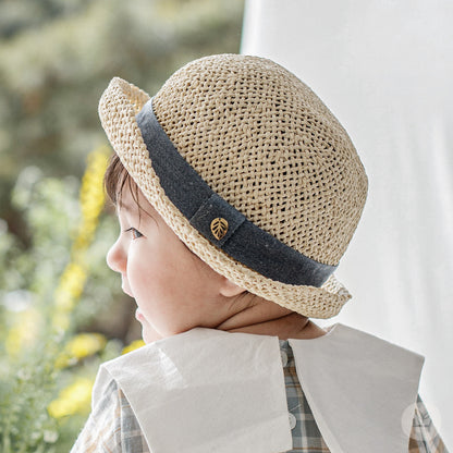 Owen baby straw fedora