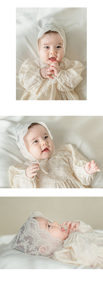 Cheney Lace Baby Bonnet