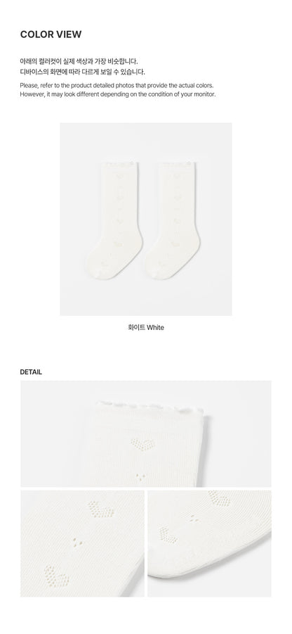 Cool Heart Lace Summer Socks