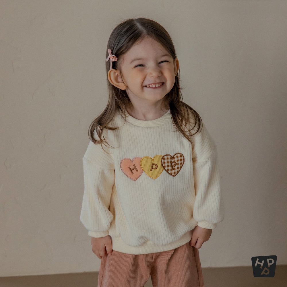 Vanilla double velour sweatshirt