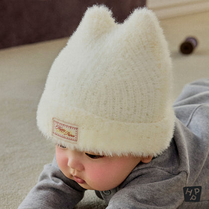 Mink Fluffy Nero Knit Beanie