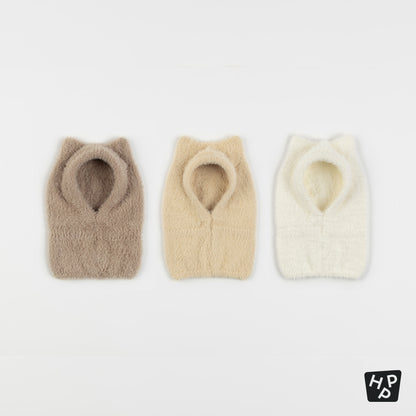 Mink Pluffle Knit Baby Balaclava