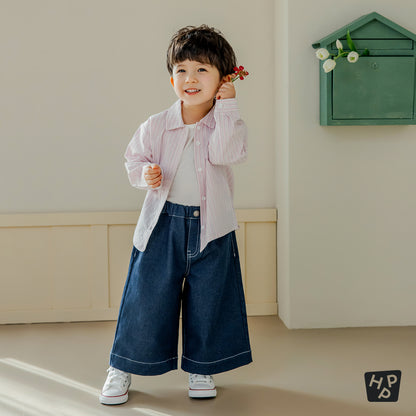 Pita wide denim pants