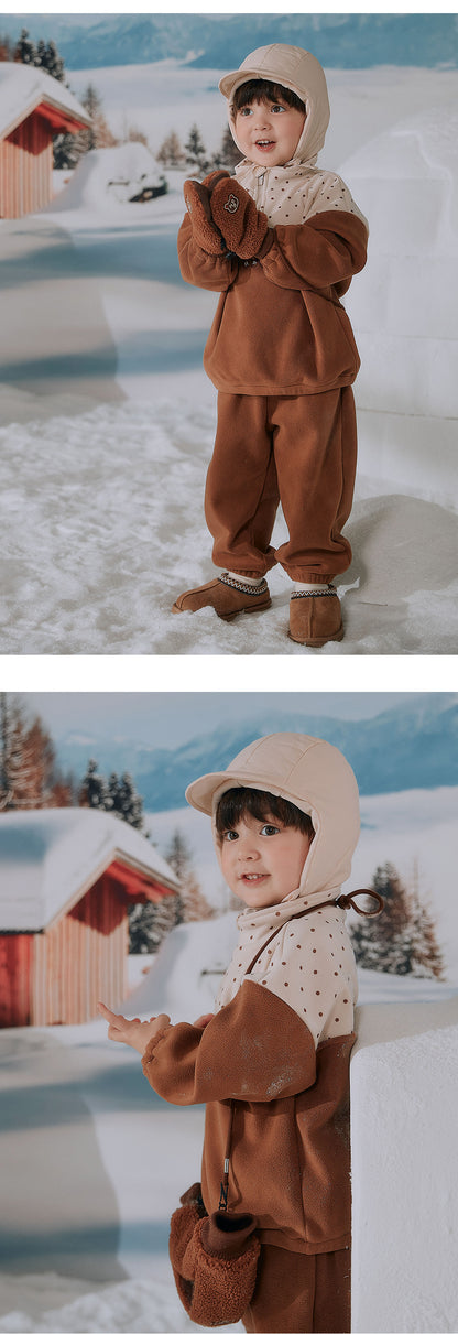 Dats Fleece Lined Baby Top and Bottom Set