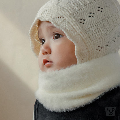 Mink Fluffy Knit Baby Muffler