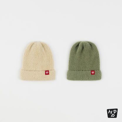 Mink Fluffy Nupy Knit Baby Beanie