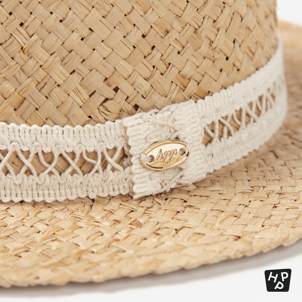 Deline Baby Raffia Panama Hat
