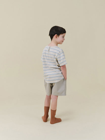 Benie Stripe T - Light Blue