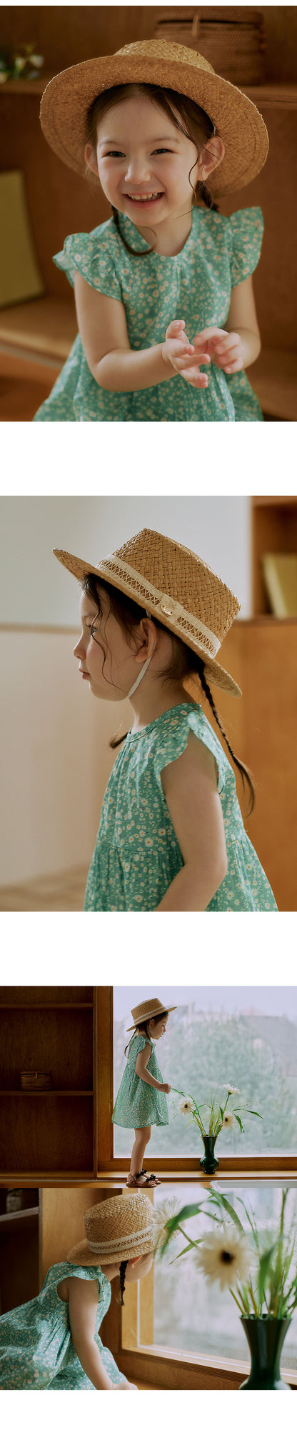 Deline Baby Raffia Panama Hat