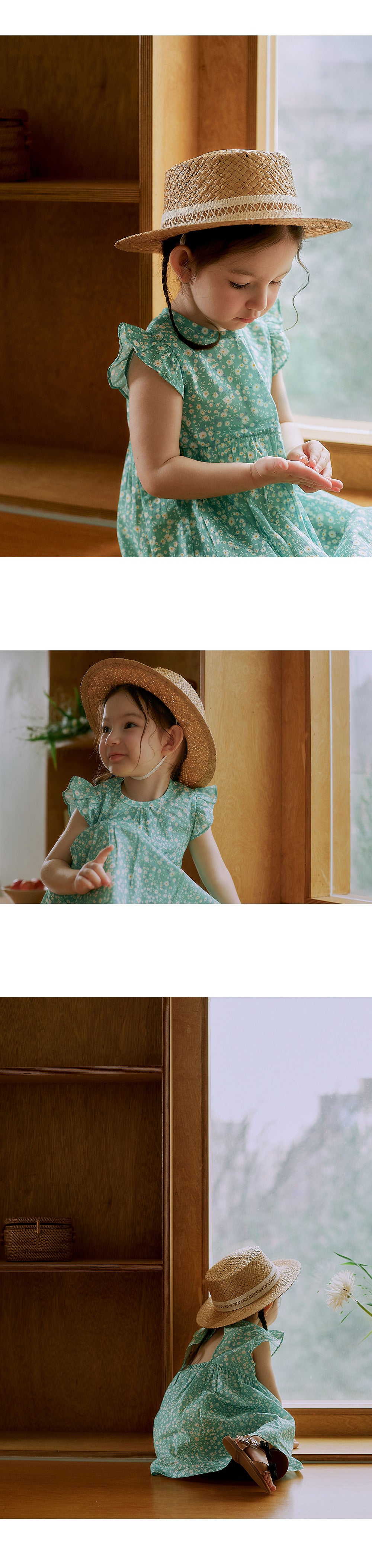 Deline Baby Raffia Panama Hat