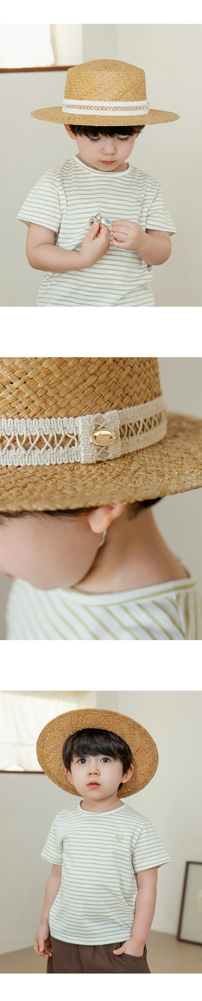 Deline Baby Raffia Panama Hat