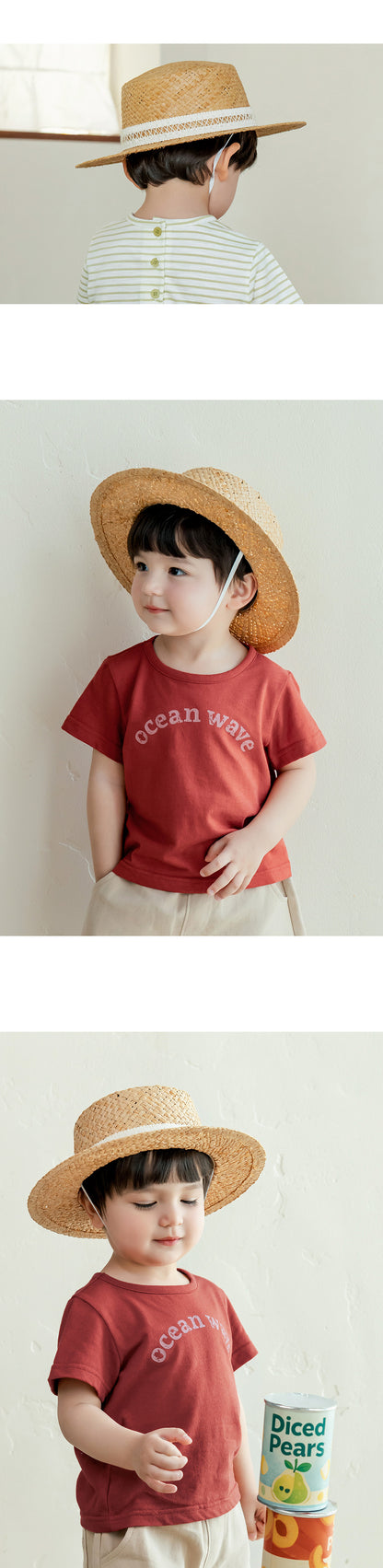 Deline Baby Raffia Panama Hat