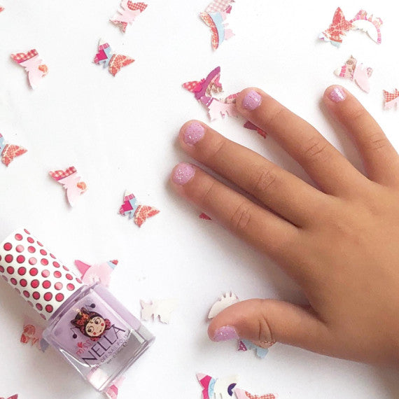 Peel Off Nail Polish - Magically Sparkling Lilac