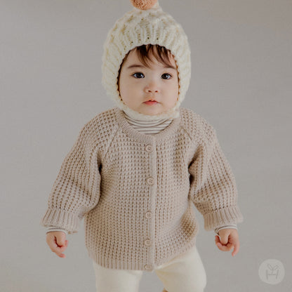 Linda knit baby cardigan