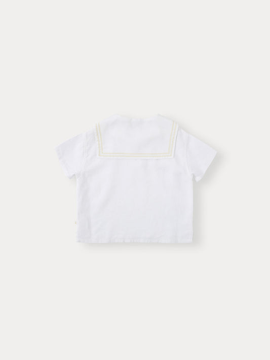 Marine Linen Shirt - Ivory