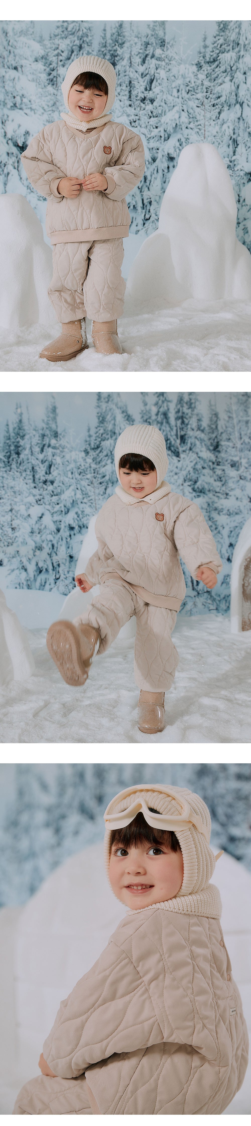 Ellado padded baby sweatshirt